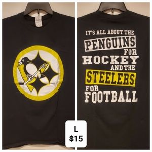 Custom Pittsburgh Steelers Pittsburgh Penguins Tshirt
